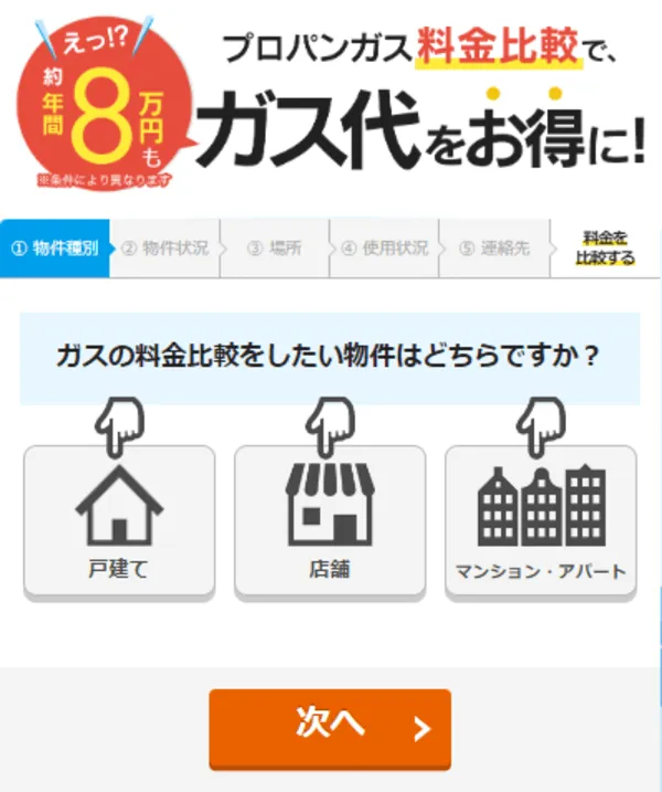 エネピ申し込み画面